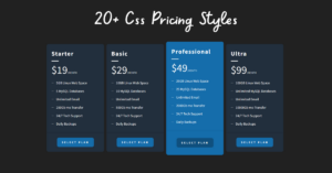 Read more about the article 20+ CSS Pricing Styles