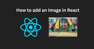 How to add an image in react