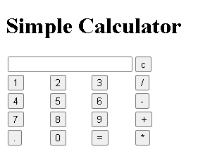 Calculator in HTML, CSS, JavaScript