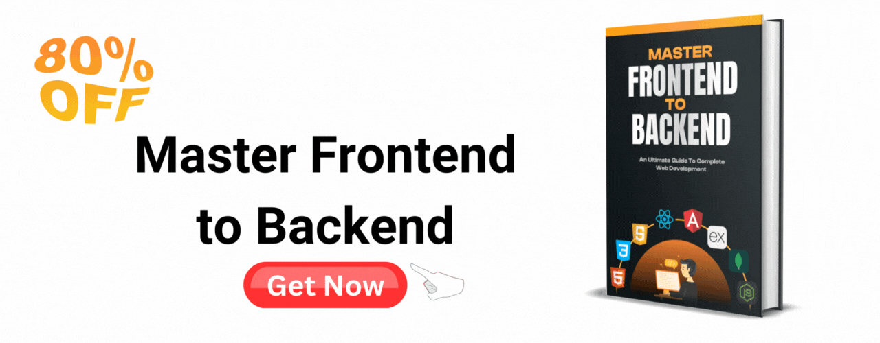 Master Frontend to Backend eBook Banner