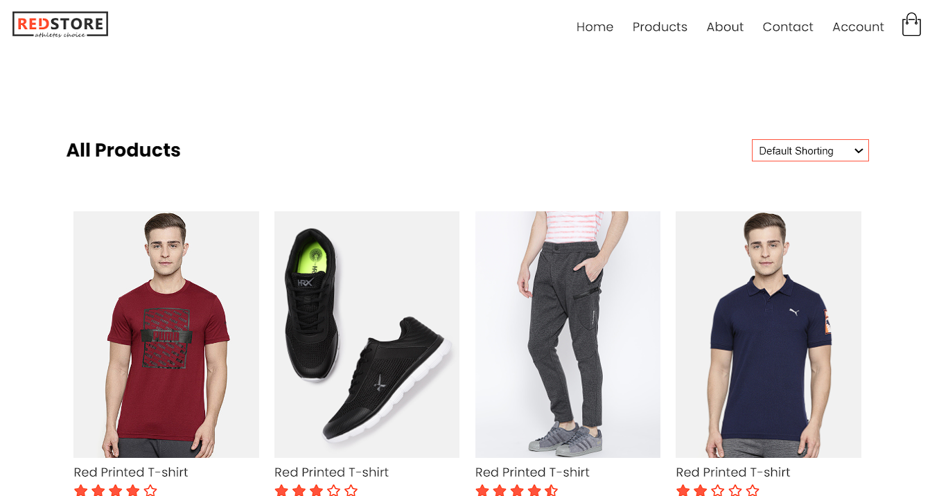 Online Shopping Website Using Html,Css and JavaScript