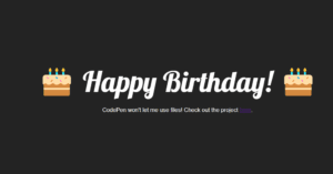congratulations animation css