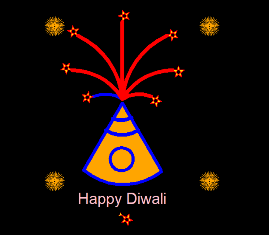 Happy Diwali In Python Code