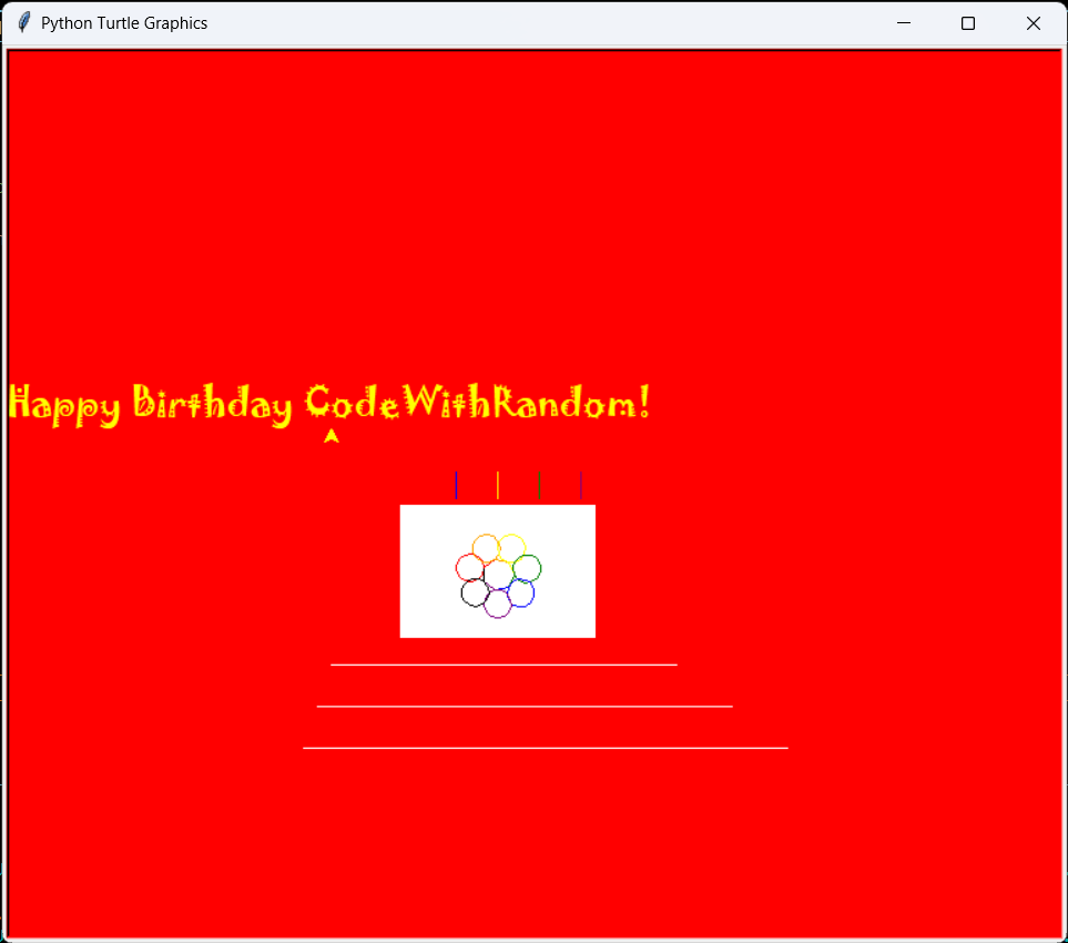 Birthday Wish Using Python