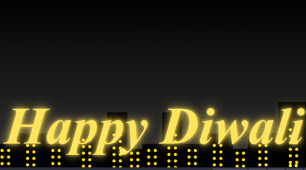 Wishing Happy Diwali Using HTML and CSS Code