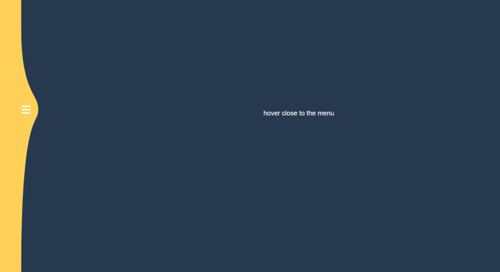 SVG Gooey Hover Menu Concept