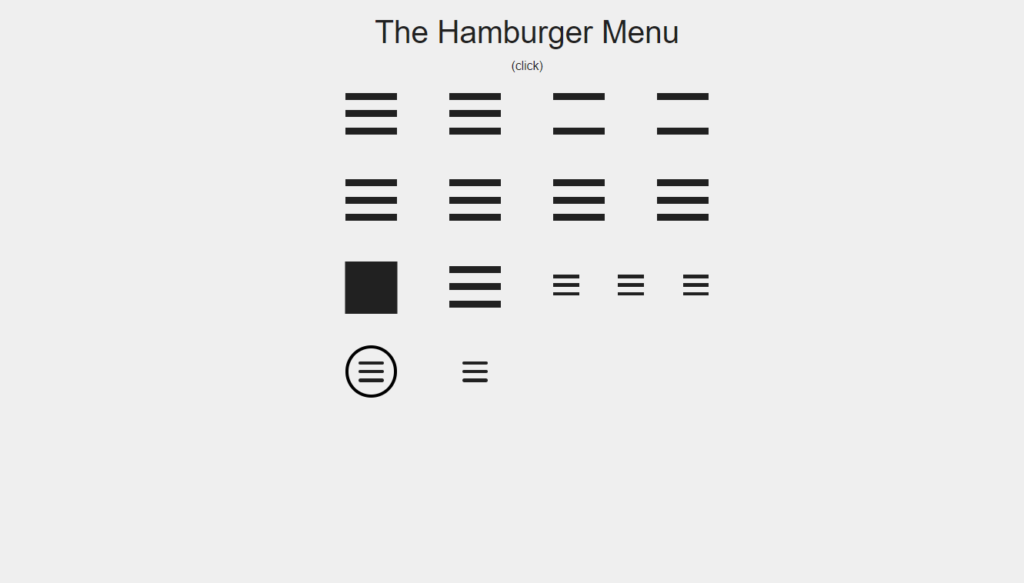 CSS Menu Icon Animation