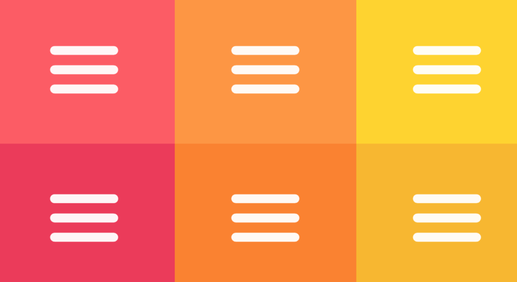SVG Hamburger Menu Icon Animation Collection