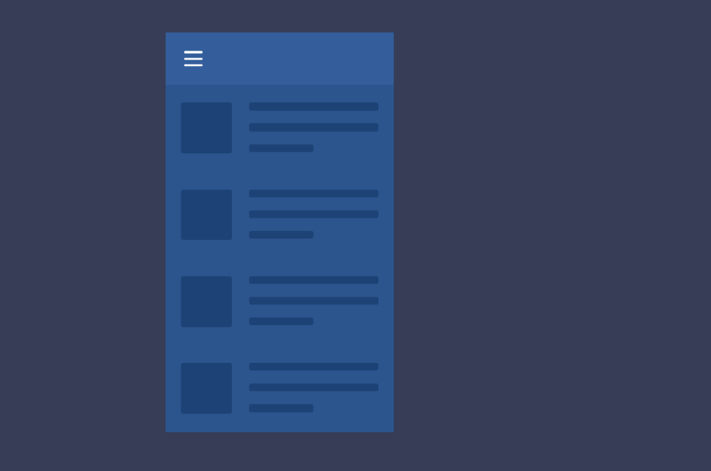 Mobile Hamburger Menu