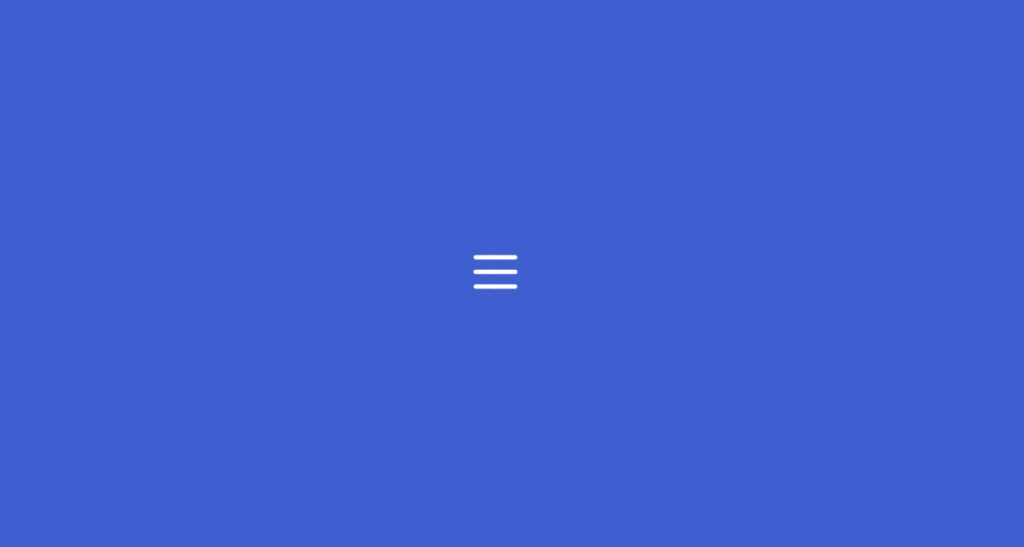 Hamburger menu