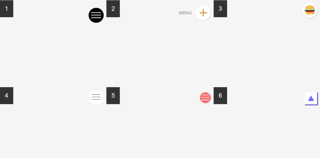 Custom animated hamburger menus