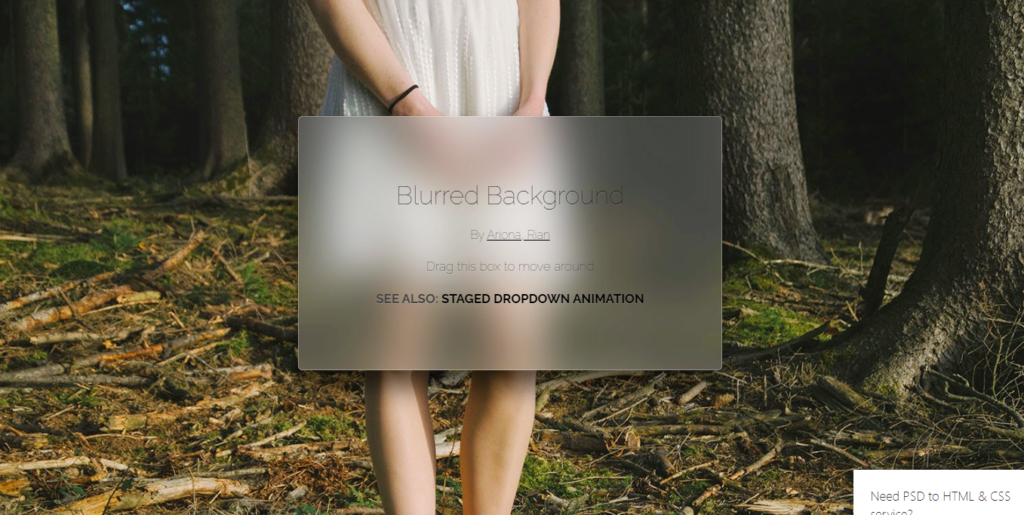 Blurred Background CSS