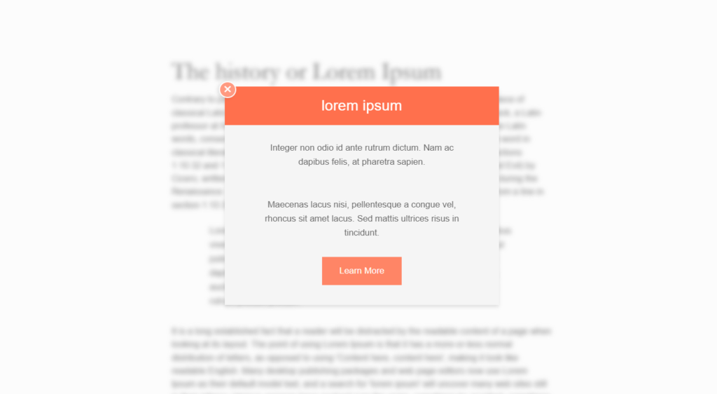 Blurred Background CSS