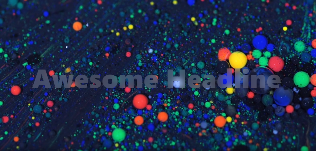 Text with Blurred Background