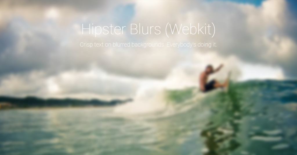 Text with Blurred Background