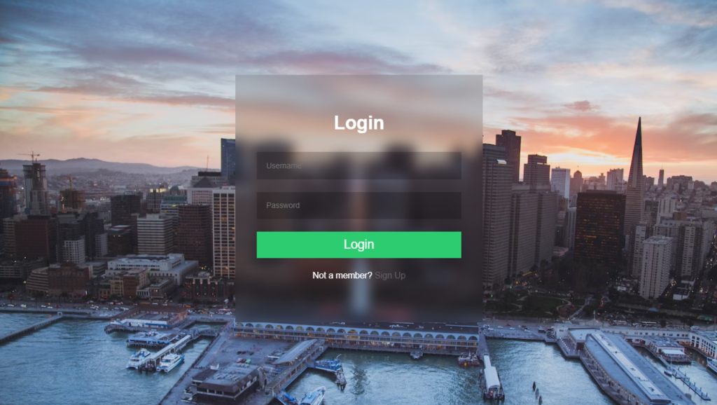 Pure CSS Blurred Background