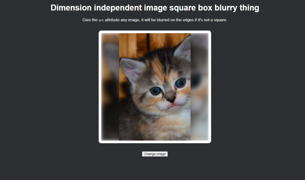 Blurred image background