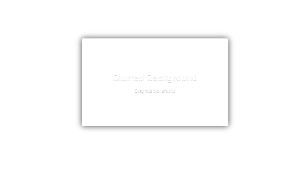 Pure Css blurred Background Image