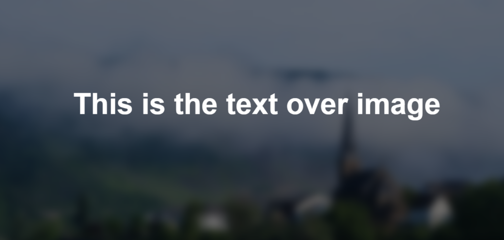 Blurred Background Image With Pure CSS