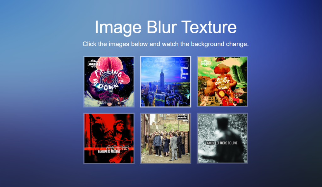 Background Blurred CSS Images