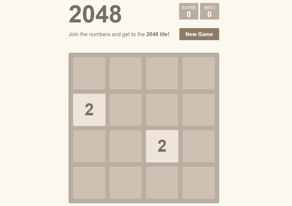 JavaScript 2048 Games