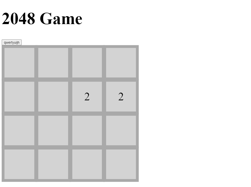 2048 JavaScript Game
