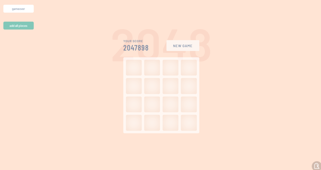 2048 JavaScript Game