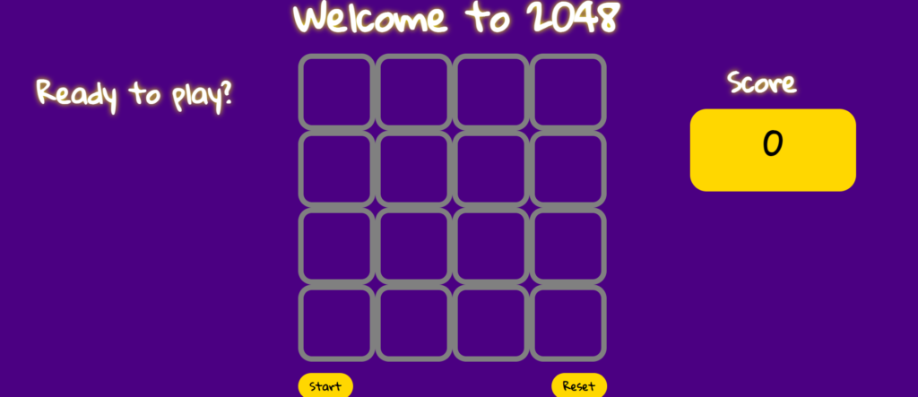 2048 JavaScript Game
