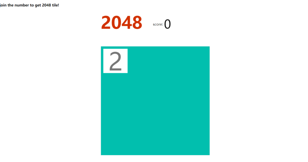 2048 JavaScript Game