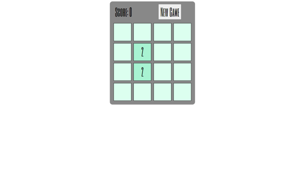 2048 JavaScript Game