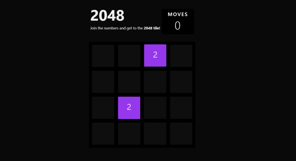 2048 JavaScript Game