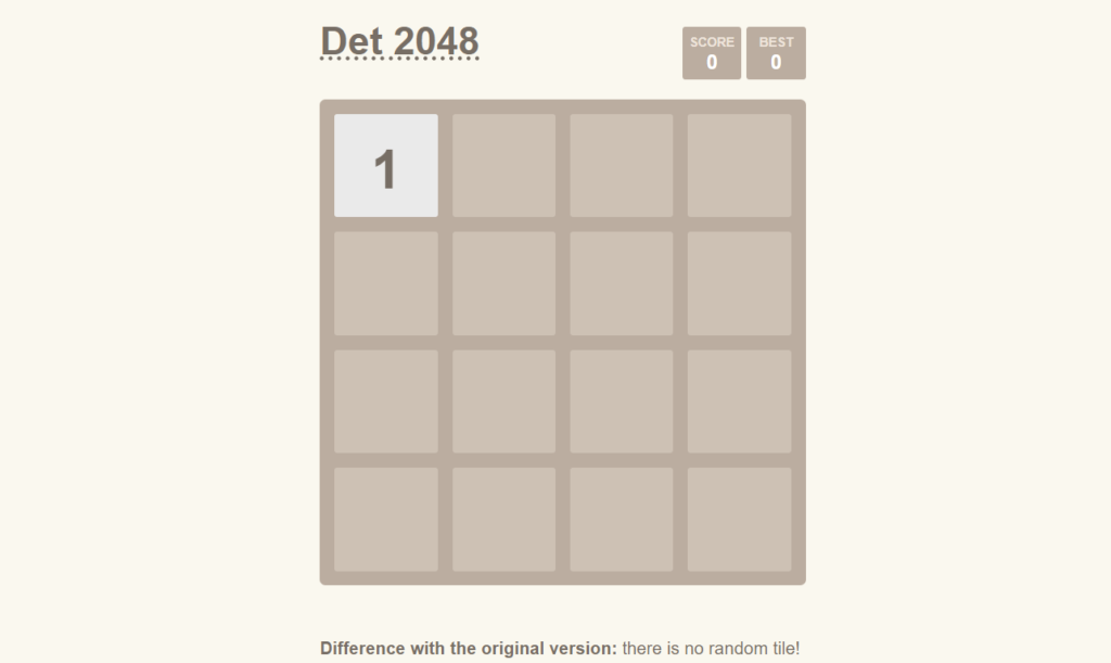 JS 2048 Game 
