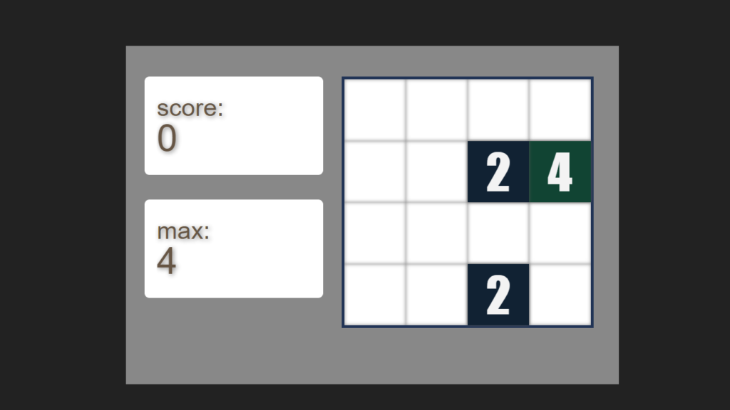 JS 2048 Game 