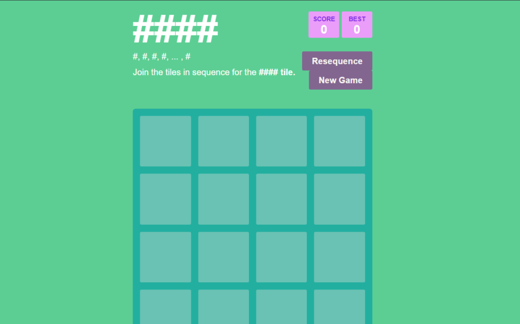 JS 2048 Game 