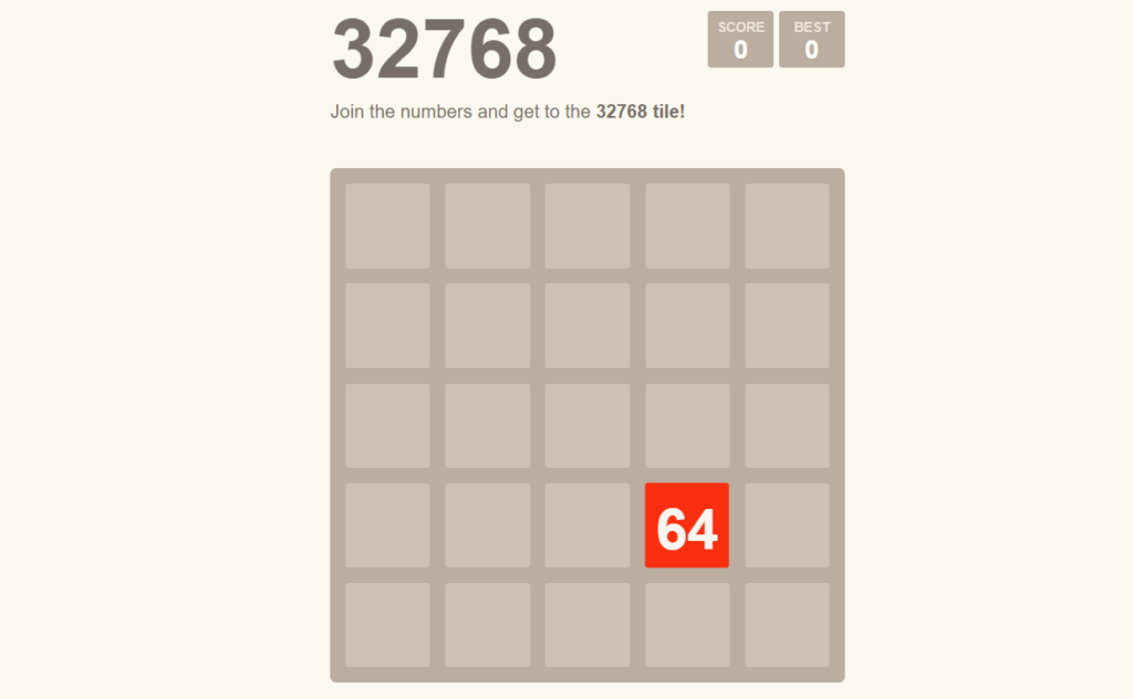 JS 2048 Game 
