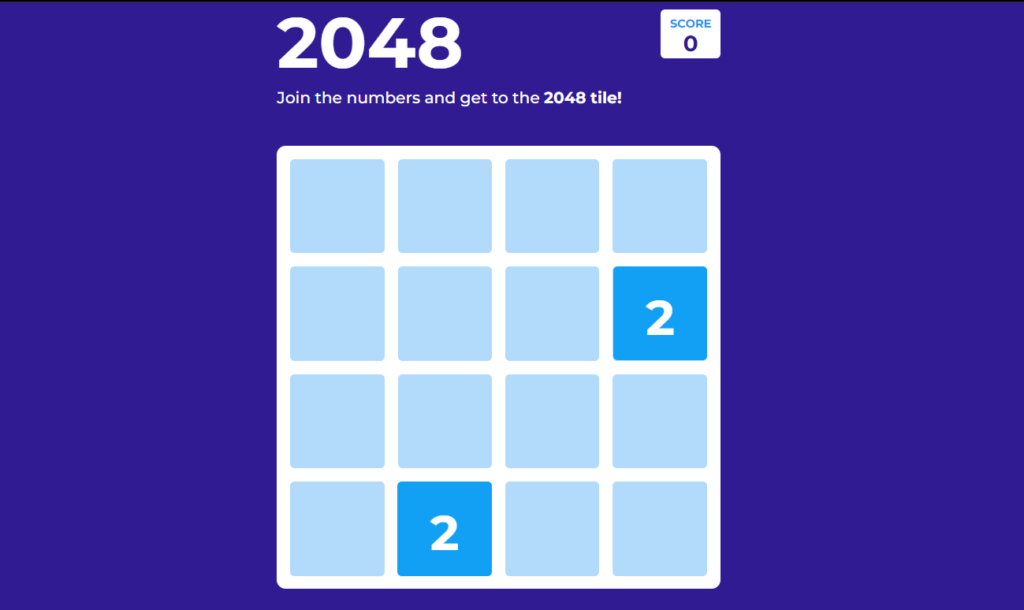 Best 2048 javascript game