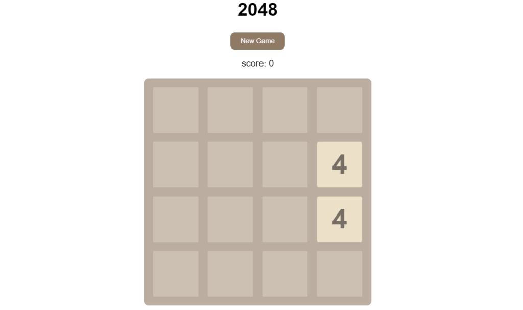 Best 2048 javascript game
