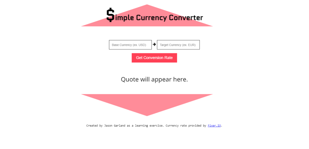 Simple currency converter 

