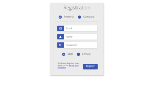 Simple Student Registration Form Using HTML & CSS with code