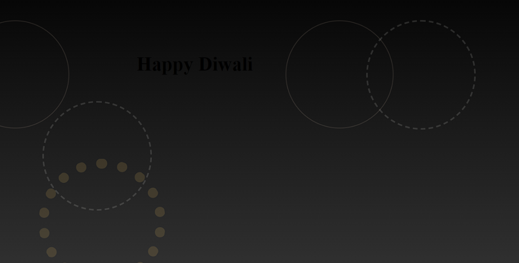Wishing Happy Diwali Using HTML and CSS Code Wishing Happy Diwali Using HTML and CSS Code