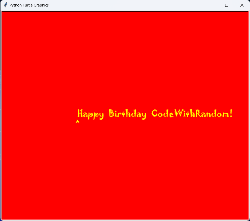 Happy Birthday Wish Using Python Code