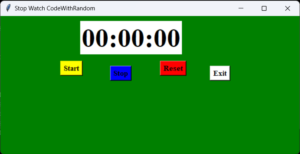 Read more about the article  Build a Stopwatch using PYTHON
