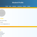 Create Student Profile Page Using HTML and CSS