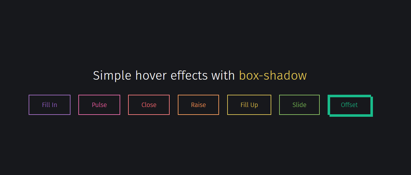 10. Button hover effects with box-shadow