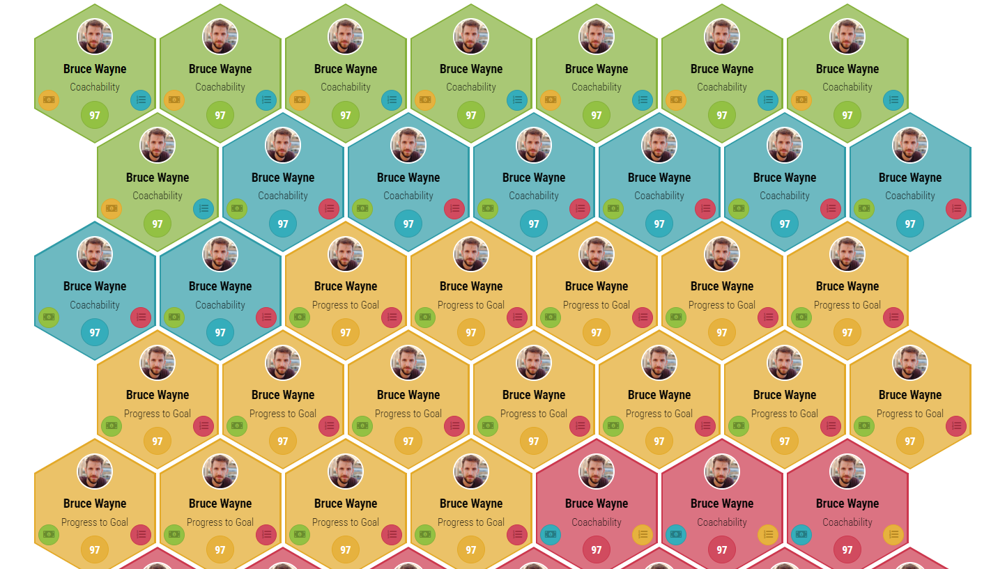 Responsive Hexagon Grid