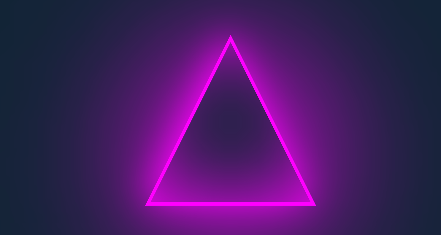 Todrick Triangle - Neon Glow Effect Using CSS Drop Shadows and Clip Paths
