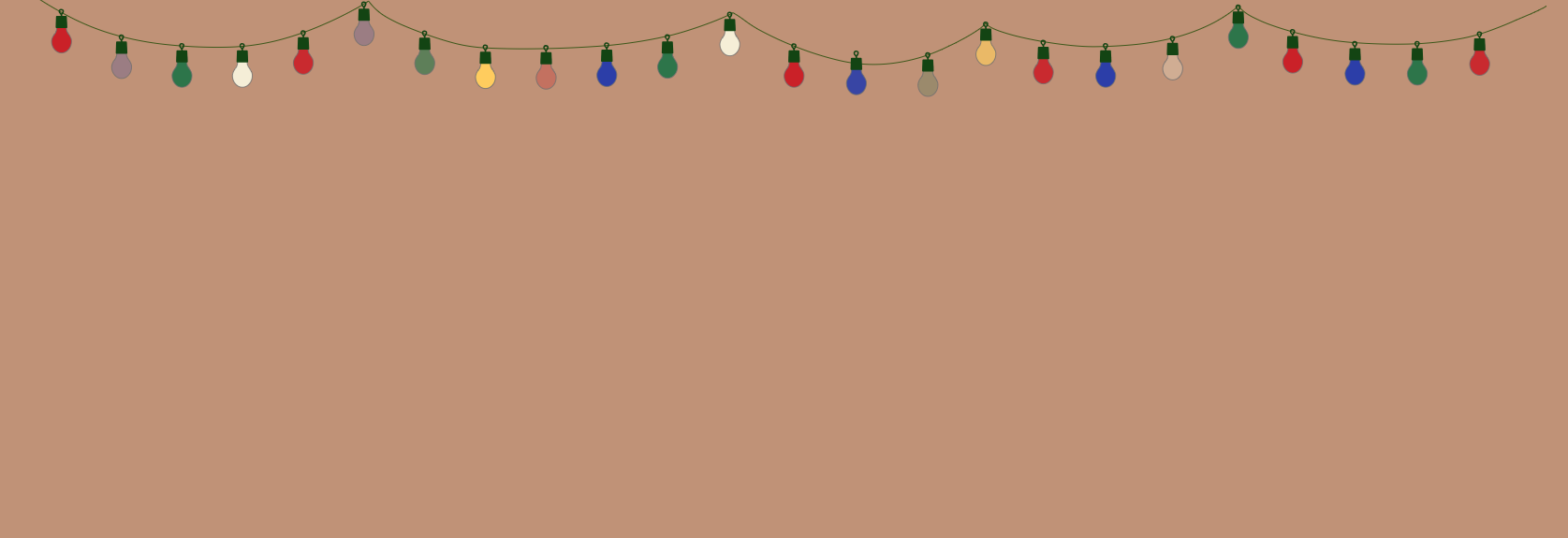 Blinking SVG Christmas Lights