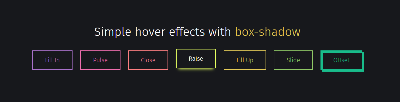 Button hover effects Using CSS