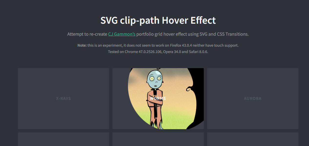 SVG Hover Effect Using CSS