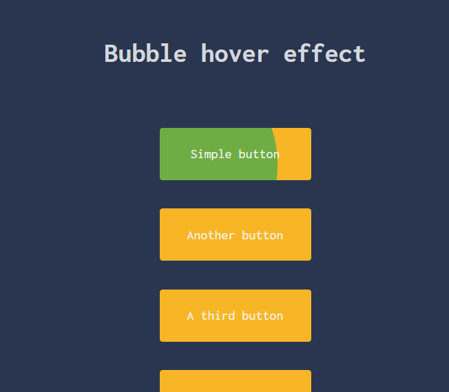 Animated hover button  Using CSS